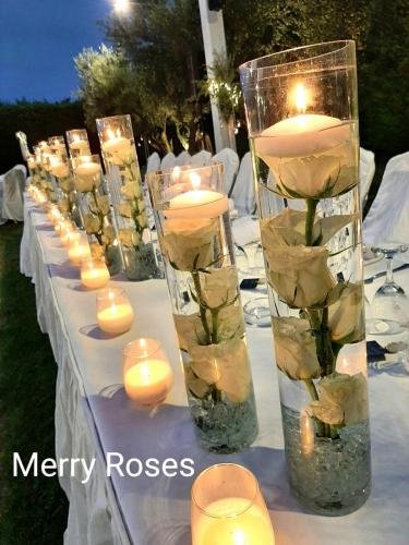 Λουλούδια γάμου-Νυφικό τραπέζι